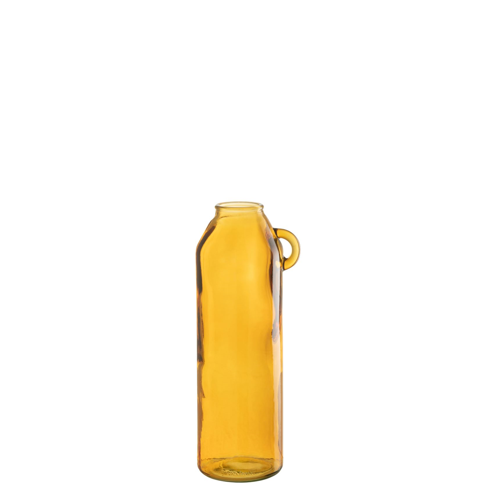 Vaas Met Handvat Cilinder Glas Oker Large Van Jline Jolipa