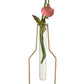 Vaasje 1 Tube Fles Metaal/Glas Goud Small met tulp in van felika